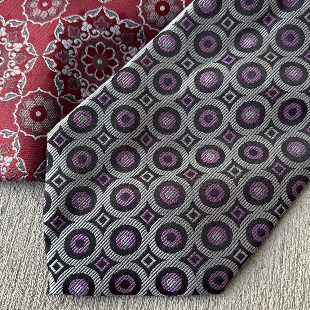 Lot of 3 Pronto Uomo Ties 100% Silk Men's